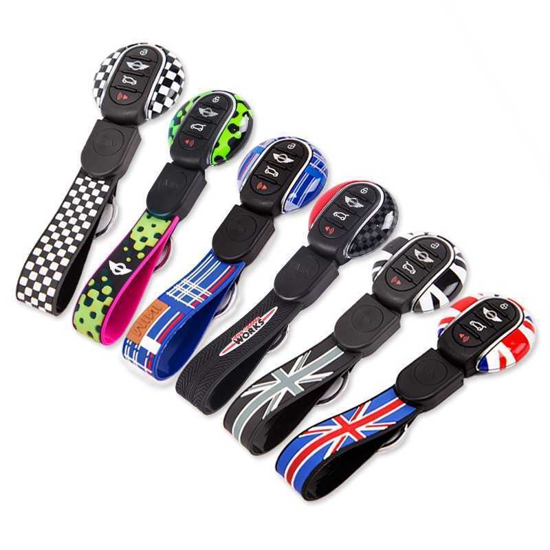 

Fit for MINI Cooper S ONE JCW Genuine Car Key fob Cap Case Cover Protector Holder Union jack flag style F54 F55 F56 F57 F60