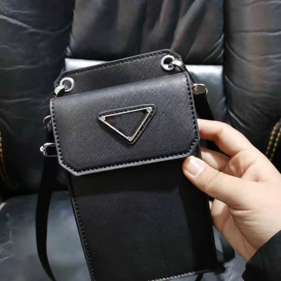 

Luxury Designer Bags Handbag 2023 New Versatile Black Small Square Leather Mobile Phone Single Shoulder Messenger Men's and Women's Universal Factory Direct Sale, Sky