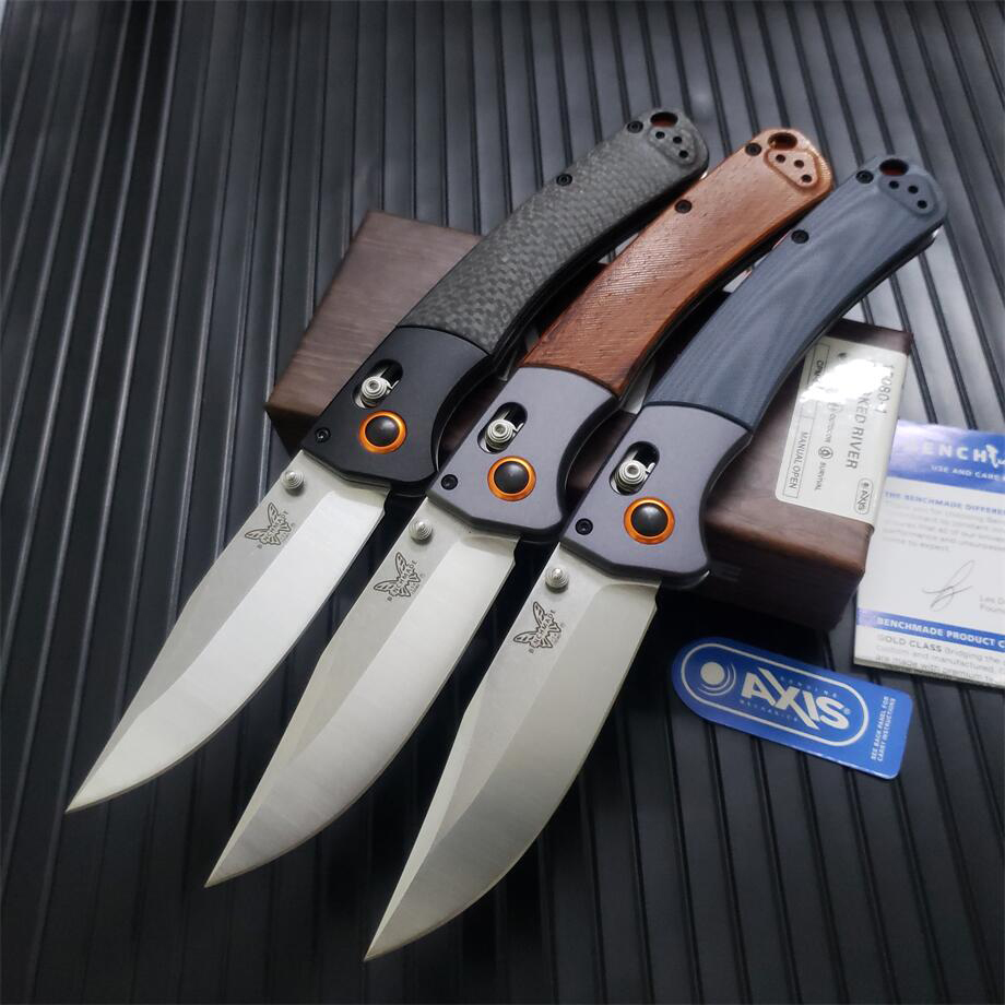 

3Style Benchmade BM15080/15080 Crooked River Folding Knife 4.00" S30V Clip Point Blade Dymondwood/G10 Handles BM 535 Pocket Knives 940 BM810 781 810 auTomatic Tools