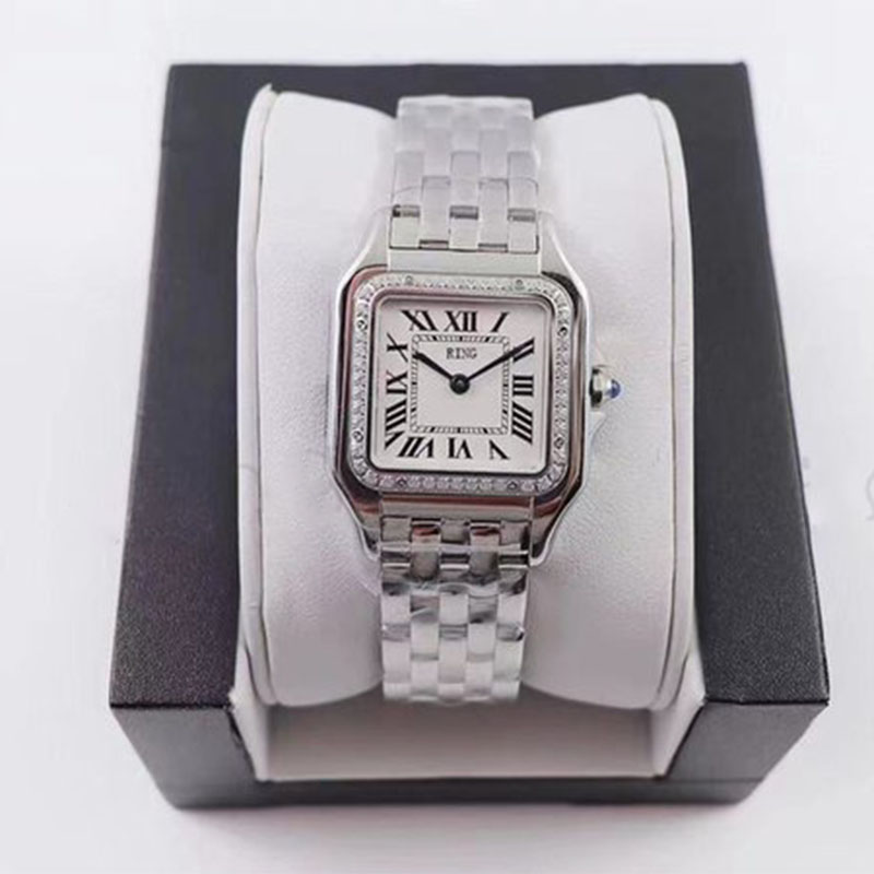 montre dame montres à quartz boucle coulissante en acier inoxydable 22mm 37mm montre en or design saphir montres à mouvement lumineux Montre de L