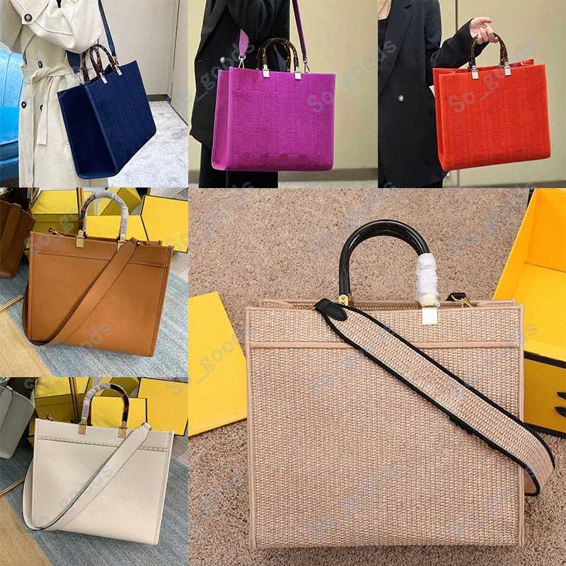 Sunshine High Quality Tote Bags Designer 2023 Luxury Women Handbags Fashion Shoulder Crossbody Large Black fende Red fend Brand fends nice-image-832249123
