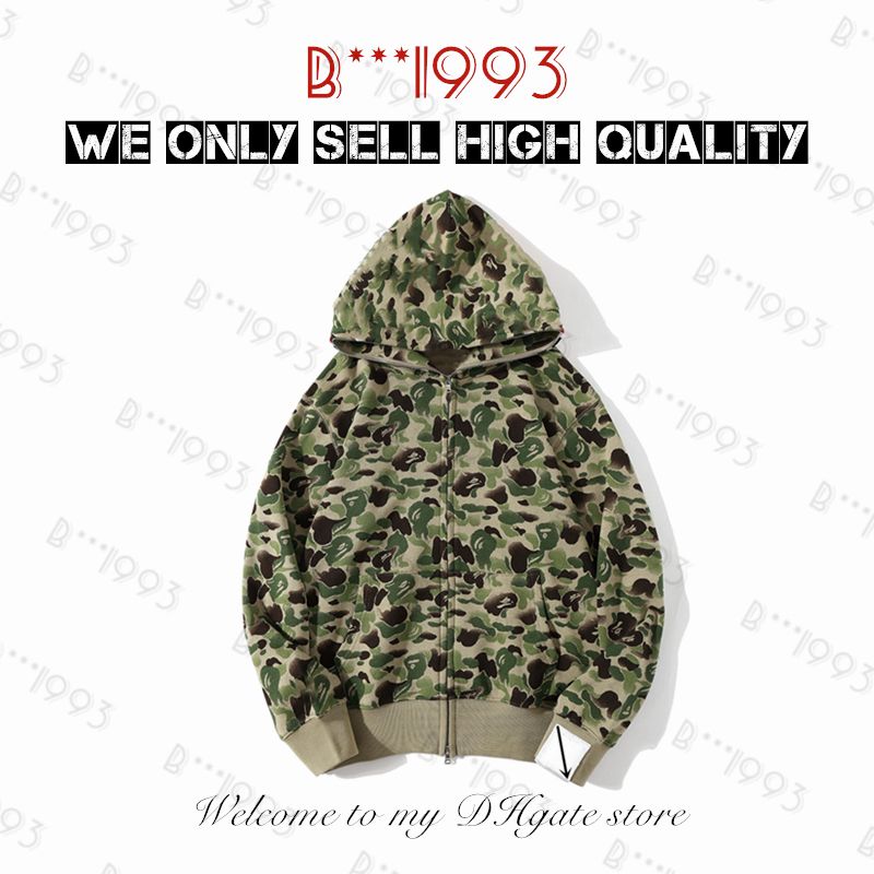 

Designer Mens Hoodies High Quality Tiger Full Zip Hoodie Jacket Stylist Men Women Color Grid Harajuku Sweatshirt Fashion Co -Branding R pbMW, 1 button