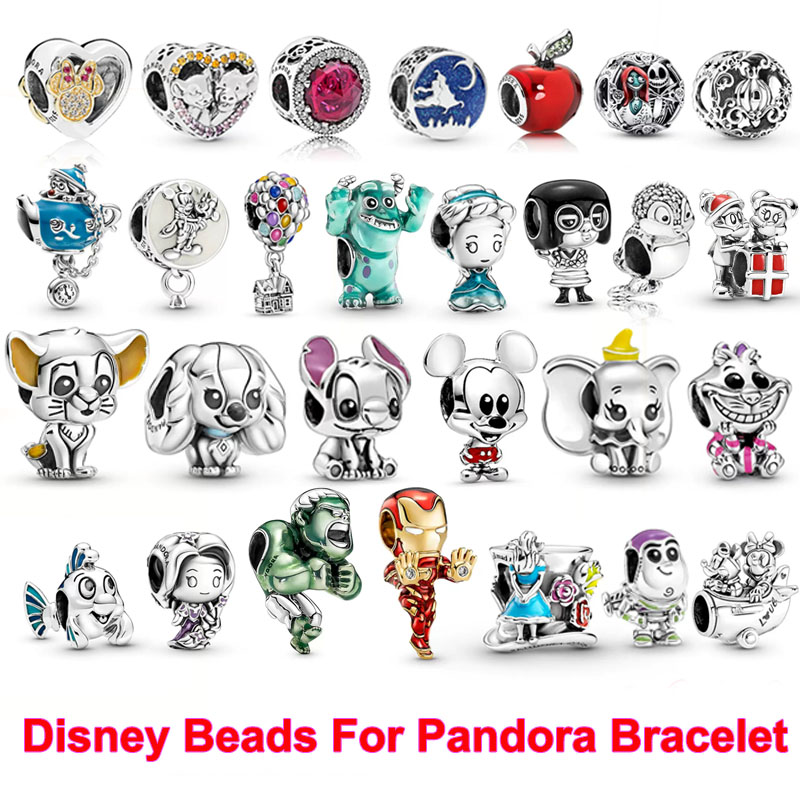 

Disney Jewelry Baby Beads For Pandora Bracelet S925 Silver Lovely Beautiful Gift, As picture