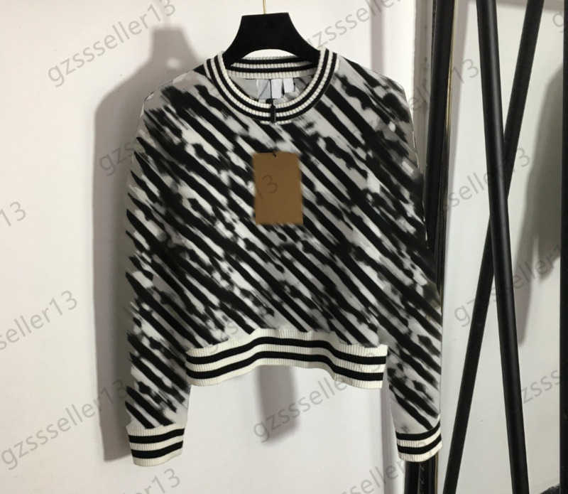 

Womens Sweater Letter Printing Round Neck Pullover Knitted Sweaters Short Long Sleeves Casual Joker Knitwear Autumn Winter To Keep Warm Women Clothes 1970