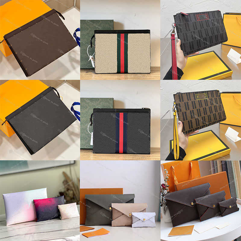 Pochettes de haute qualité pour hommes et femmes de diverses marques de mode de luxe Voyage Kirigami Senat Pouch Sacs à main en cuir Sac de soiré