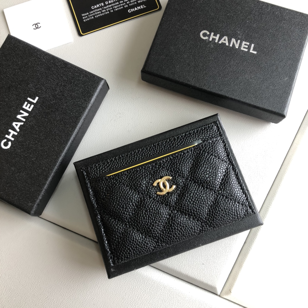 Quality Designer Woman bag wallet card holder handbag purse genuine leather original box chanel cc