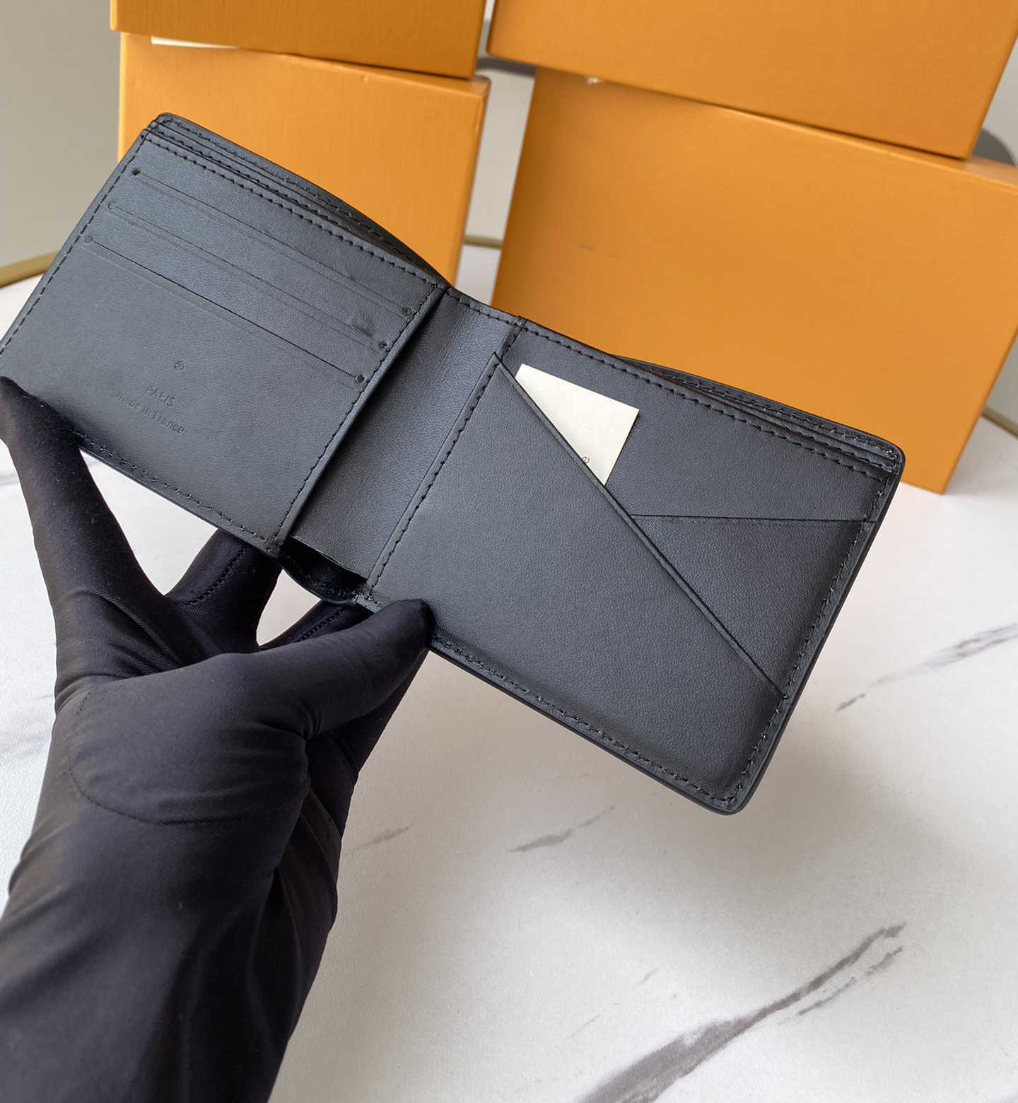 

2023 top Fashion Designers wallet luxurys Mens Women Wallets leather bags High Quality Classic Flowers coin Purse Plaid card holder clutch, Box