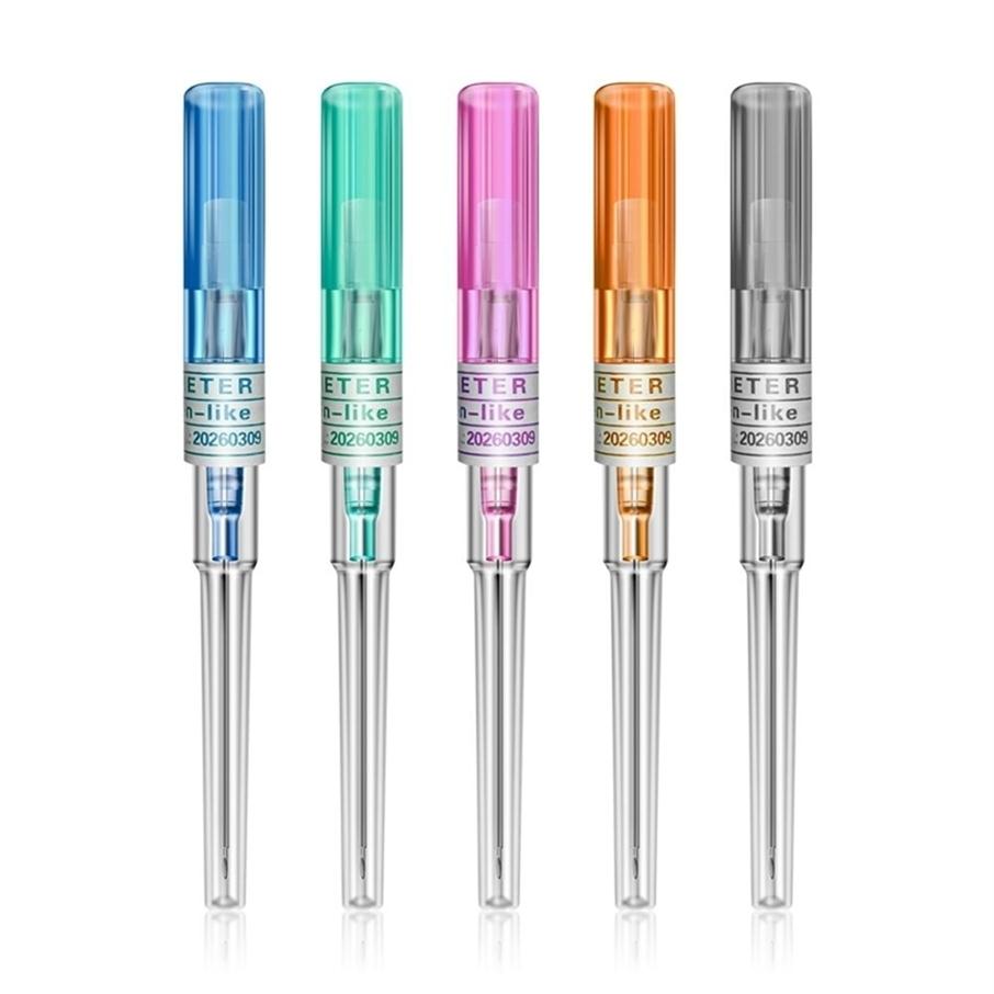 

25 50 100PCS 14G 16G 18G 20G 22G Gauge Piercing Needles I V Catheter Sterilised Body Tattoo Sewing 220214243t