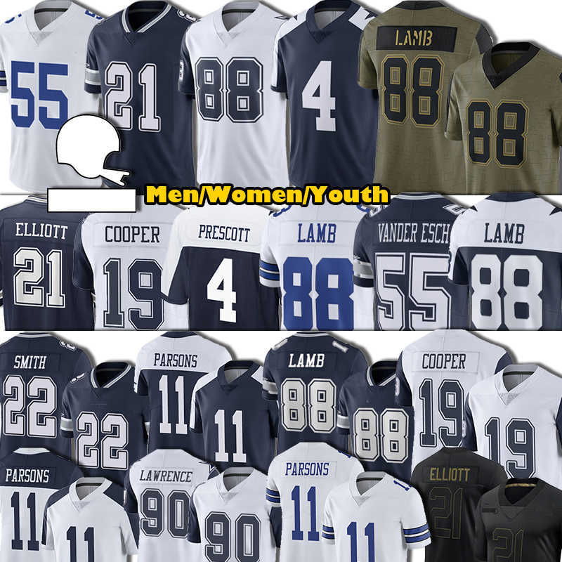 

Custom NCAA Football Jersey Man Women Youth Kids 4 DakPrescott 21 EzekielElliott 88 CeeDeeLamb 19 AmariCooper 11 MicahParsons 7 TrevonDiggs TroyAikman VanderEsch, Separate jerseys. tell me on order