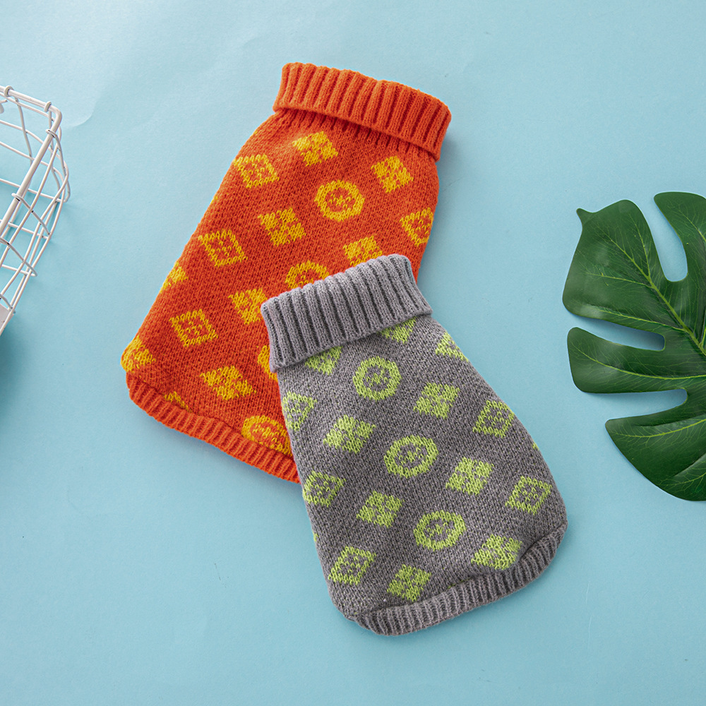 

Pet turtleneck dog costume warm sweater coat cat wool soft T-shirt jacket