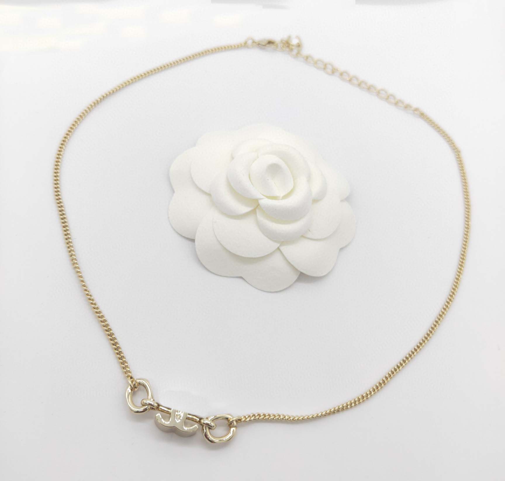

2022 Luxury quality Simple design charm pendant necklace in 18k gold plated have box stamp PS3469A