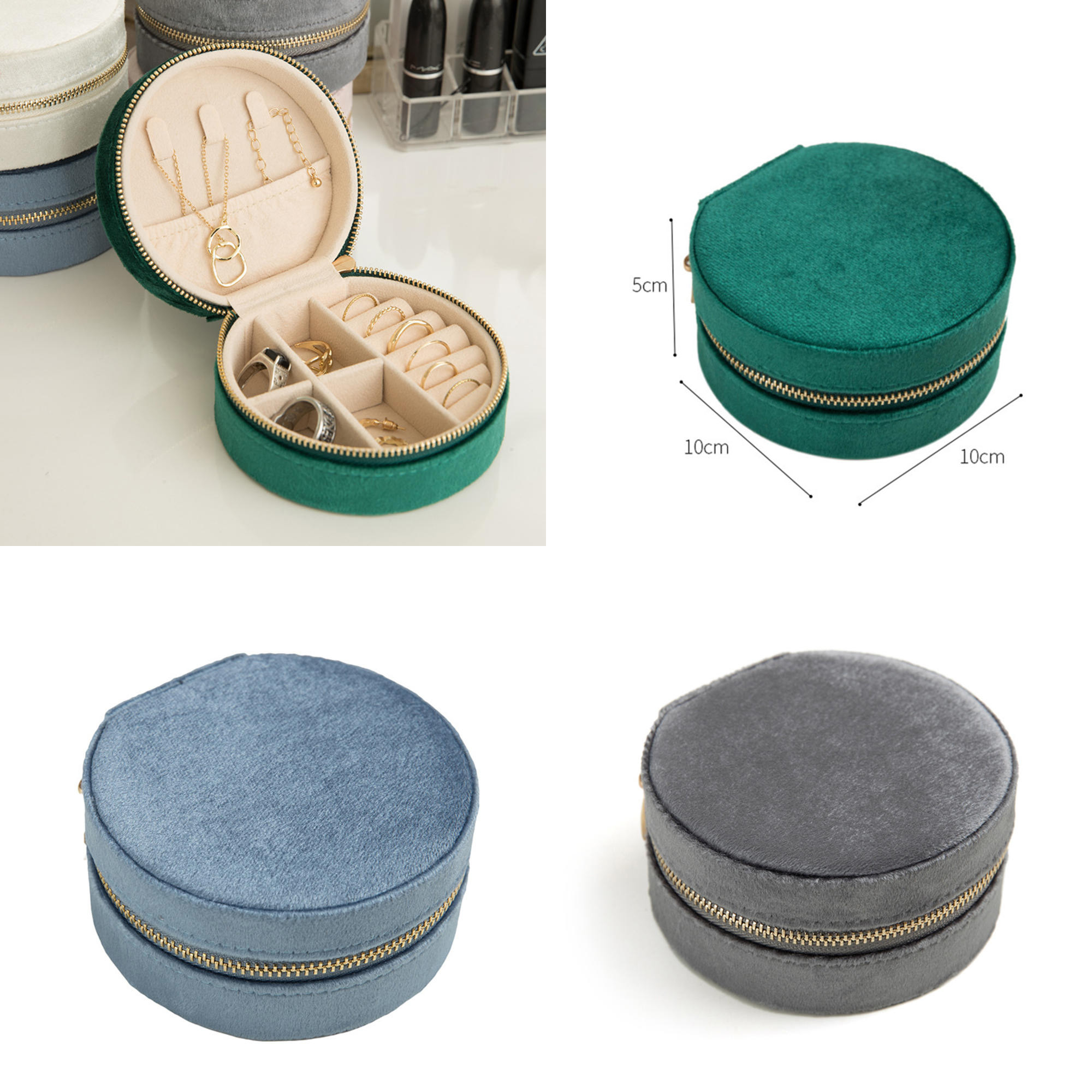 

Jewelry Boxes Plush Veet Travel Box Organizer Small Portable Cases Mini Necklace Earrings Rings Display Holders Drop Delivery 2022 Smtlq