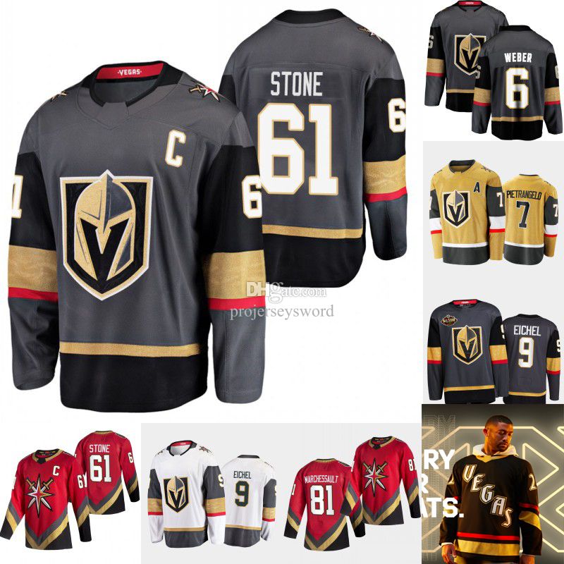 

College wear Vegas Golden Knights Mark Stone Reverse Retro Jersey Phil Kessel Jack Eichel Reilly Smith Alex Pietrangelo Shea Weber Robin Leh, Mens gold with patch s-xxxl