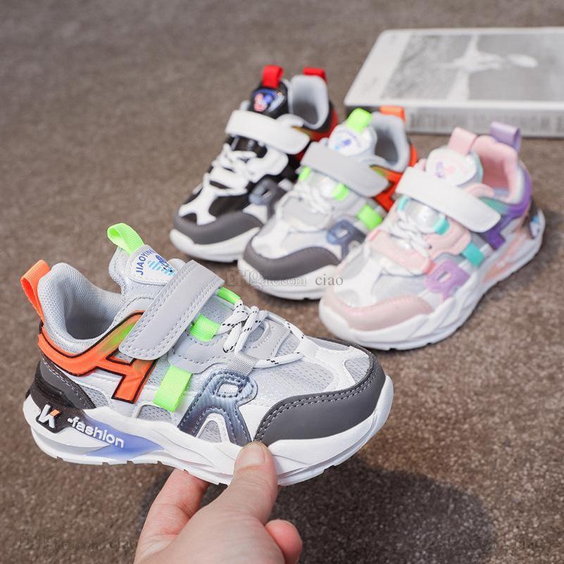 

Athletic Kids Shoes Children Tennis Sneakers Footwear Boys Mesh Spring Autumn Girls Breathable Casual Non-Slip E3499, C3