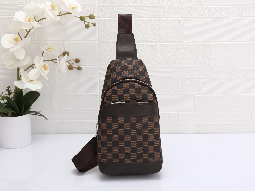 

Luxury Tote shoulder bag totes purse Designer handbag message bags cluth Brand Crossbody pu leather #417 Womens Old Flower 32CM Damier Mens Waist chest pack FRWT54, Dust bag