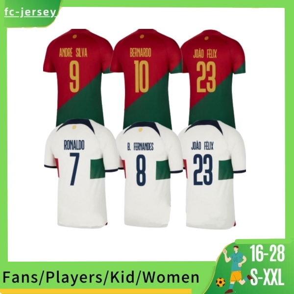 

2022 world cup Portuguese Fans Tees JOAO FELIX soccer jerseys BERNARDO R. Leao G.Guedes Bruno FERNANDES 21 22 23 player DIEGO J. OTAVIO RONALDO football shirt Men Kids kit, Bag