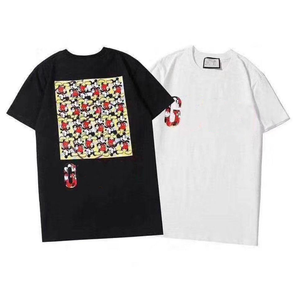 

ISNew Fashion Women tops Luxury Designer T Shirt Mens Brands Tee Shirt homme Tees clothing Casual tops-in T-Shirts couple -X4