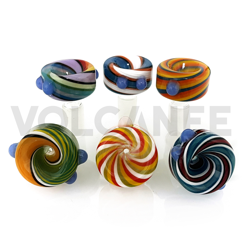 

Smoking Accessories Herb Slide Colorful 14mm Male Bowls and 18mm Glass Bowl for water pipe Dab rig Bong