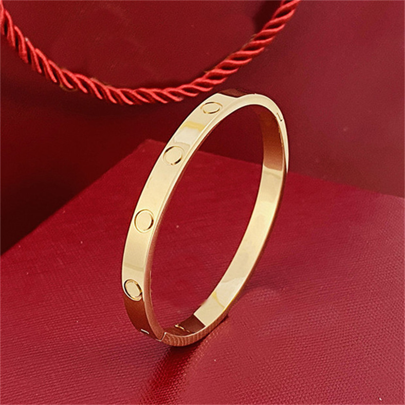 

Fashion French Bangles Punk Accessories Luxury Jewelry Bangle For Woman Exquisite Designer Bracelet Christmas Gifts Couple Bracelets Original Jewellry