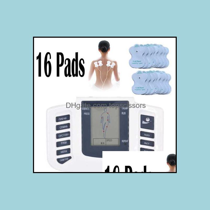 

Full Body Massager Electrical Stimator Fl Body Relax Muscle Therapy Masr Mas Pse Tens Acupuncture Health Care Hine 16 Pads Drop Deli Dhrhq