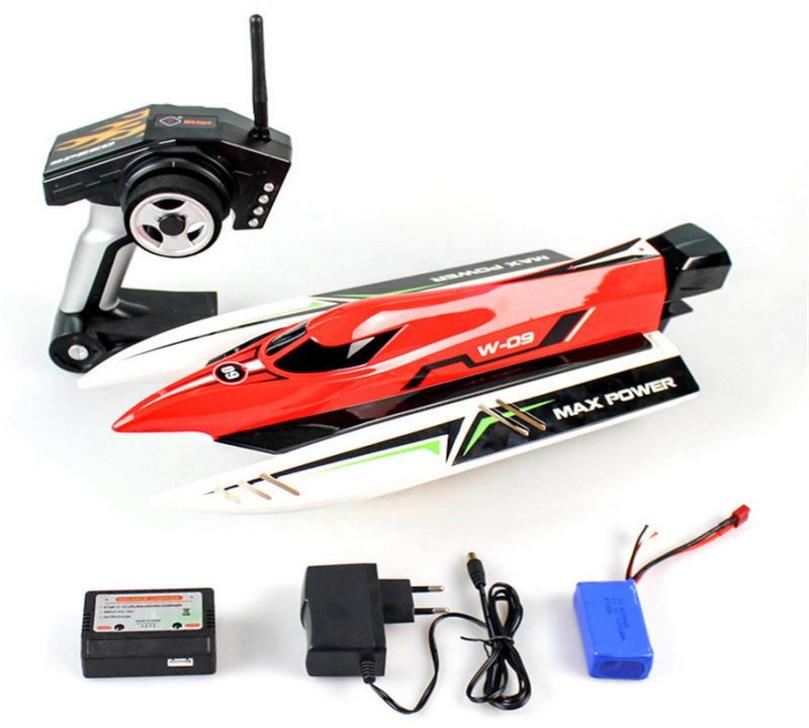 

RC Boat Wltoys WL915 24Ghz Machine Radio Controlled Boat Brushless Motor High Speed 45kmh Racing RC Boat Toys for Kids 2012042102870, Red