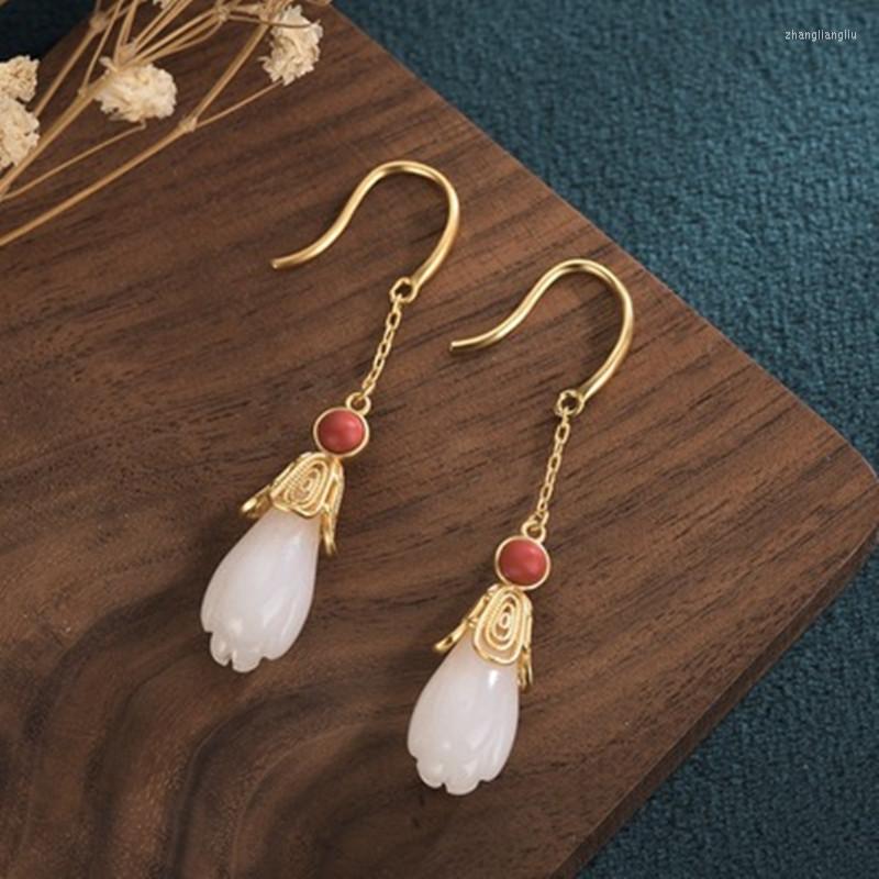 

Dangle Earrings The Summer 2022 Deserve To Act Role Of Long Temperament Hanfu Cheongsam Fairy Magnolia Flower Product