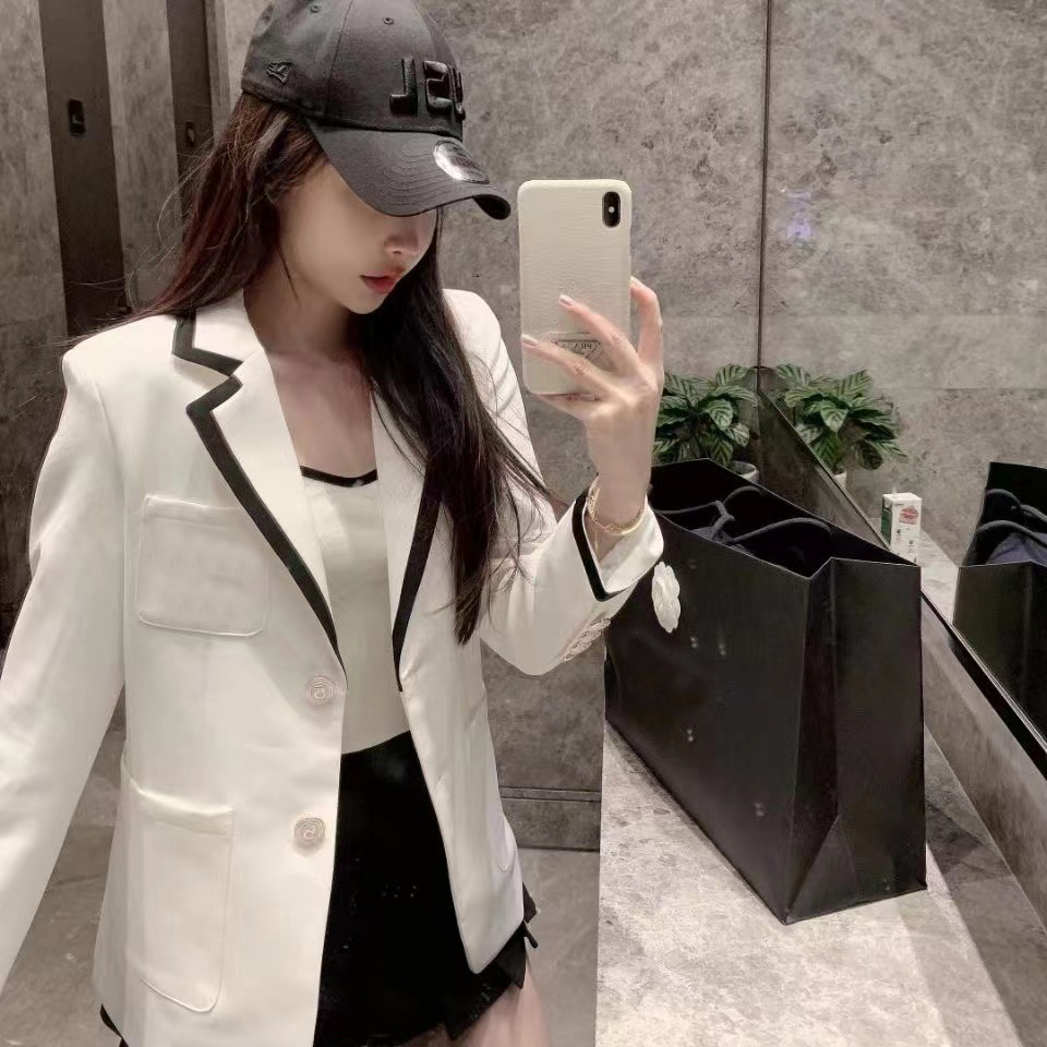 

womens suits designer clothes blazers letters spring new released tops E96, White