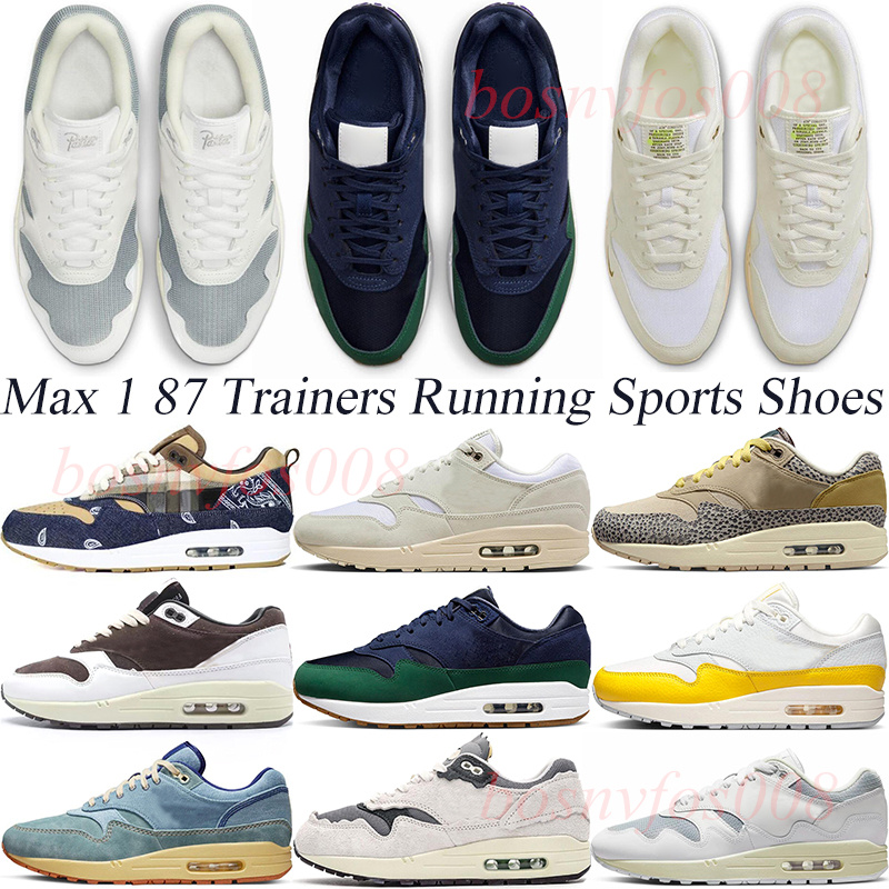 

Mens Sneakers Designer Running Shoes Concepts X max 1 87 White Tour Yellow Safari Protection Pack Obsidian Ironstone Womens Trainers Sports, Obsidian 36-47
