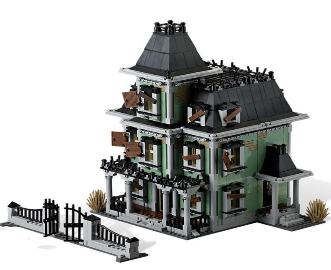 

block Monsters Fighter The Haunted House Firehouse Headquarters 16007 10228 Building Blocks Movie Toys kids gifts X01026772982