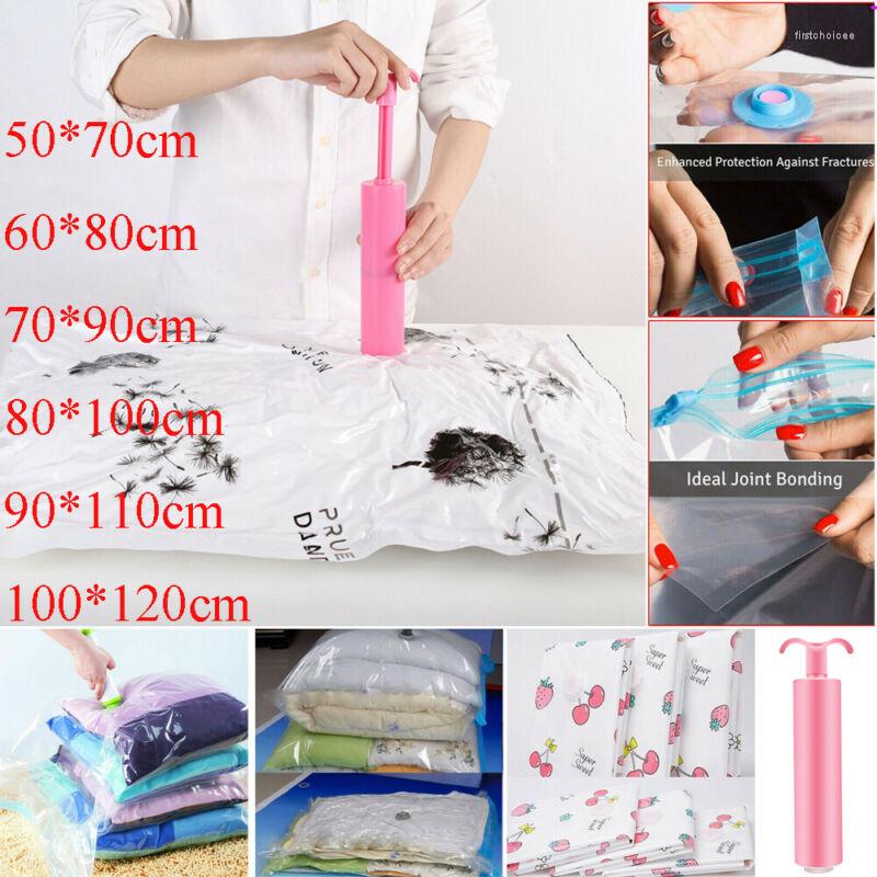 

Clothing Storage 2022 Strong Vacuum Seal Oranizer Bags VAC Space Saving Compressed Bag Pack Saver