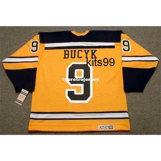 

Wholesale Mens Johnny Bucyk 1964 Ccm Vintage Home Cheap Retro Hockey Jersey, Yellow