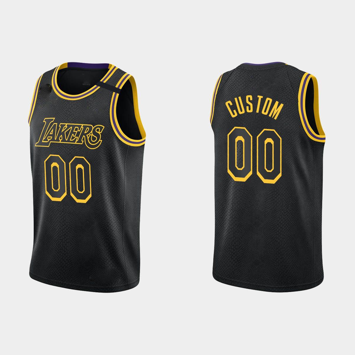

CUSTOM Men Custom Los Angeles''Lakers''Jersey Custom 2022-2023 Basketball Jerseys Mamba Black, Color