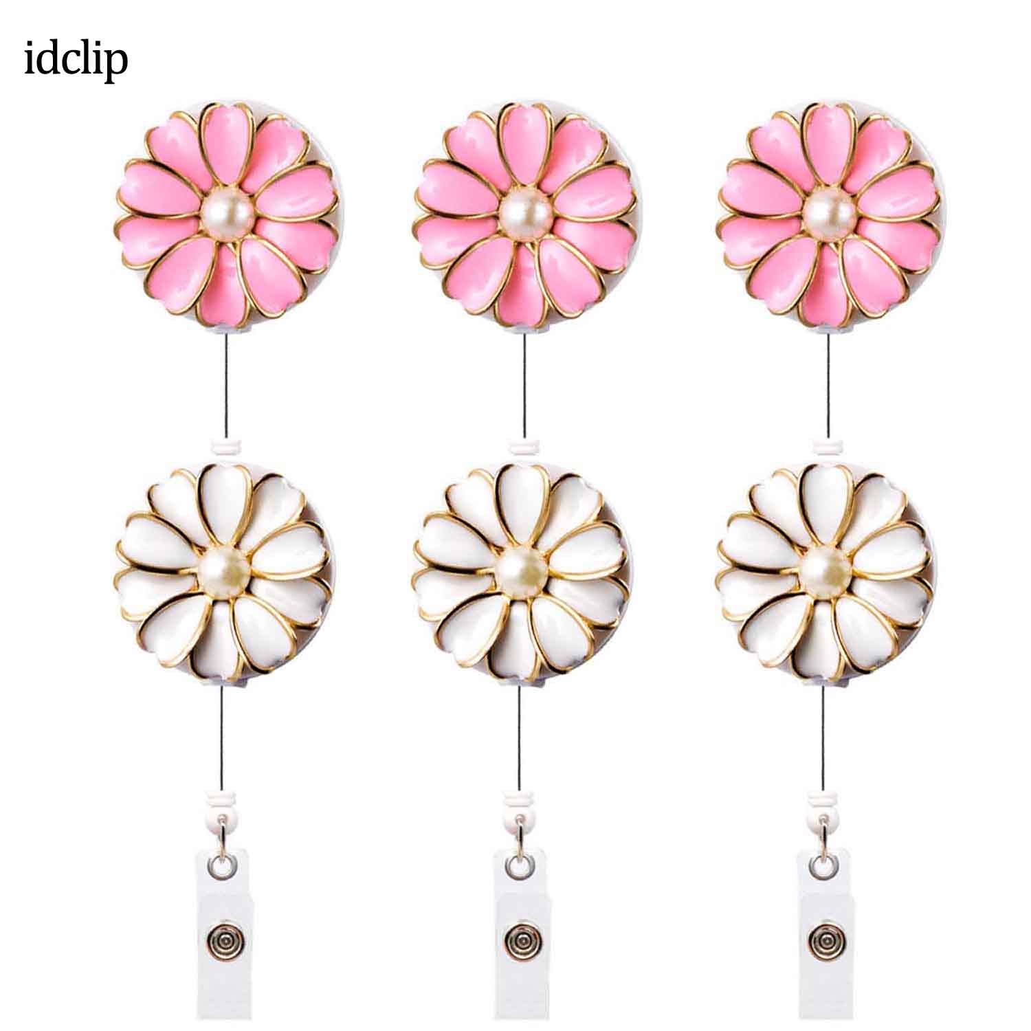 

Key Rings Idclip Retractable Badge Holder With Alligator Clip Cord Id Reel Pearl 24 Inch Drop Delivery 2022 Smthi