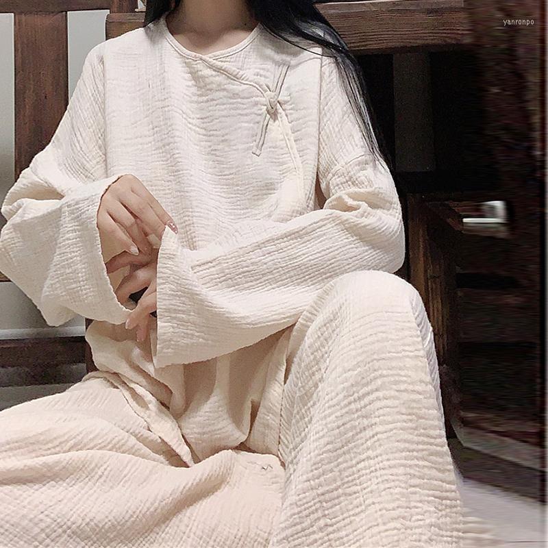 

Women's Two Piece Pants Women's WONDERLAND 2022 Autumn Loose Comfortable Cotton Home Clothes Sets Women Long Sleeve T Shirt Wide Leg, Soft beige