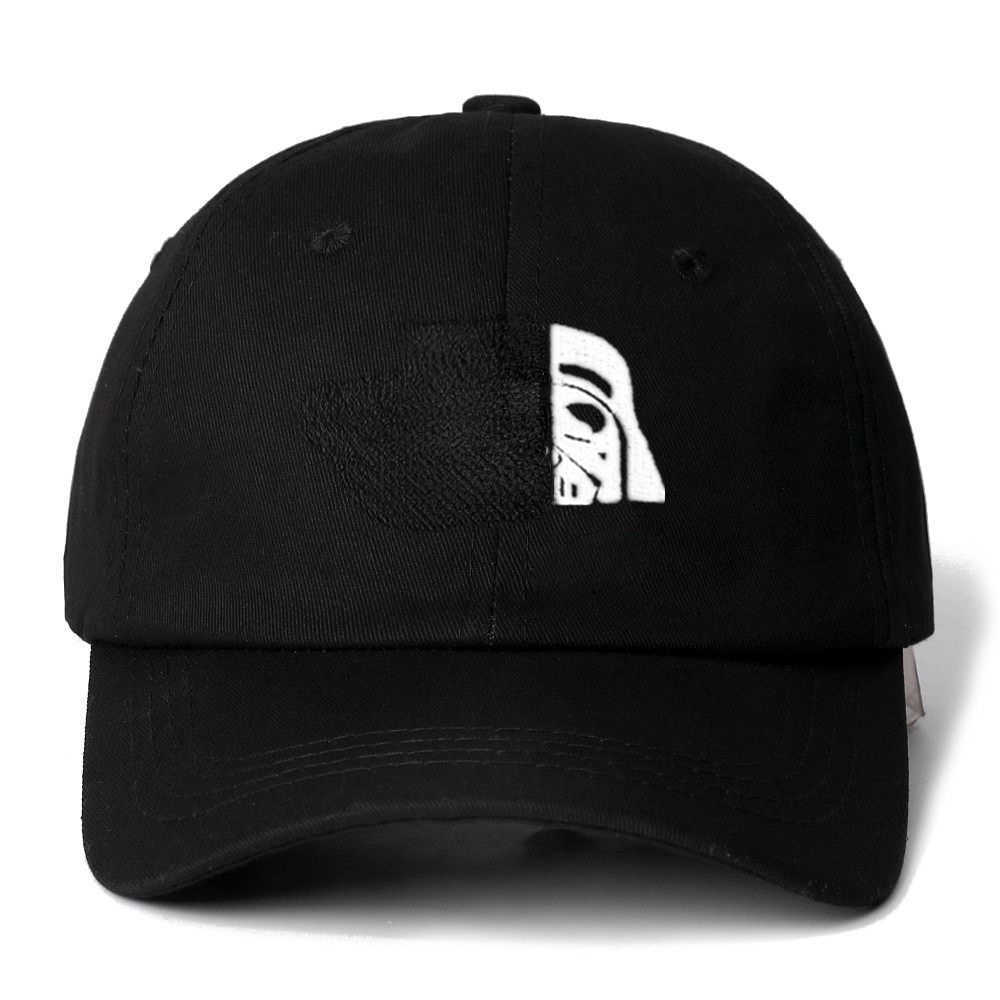 

Snapbacks Bri De Darth Face Snapback Cap Cotton Embroidery Baseball For Men Women Adjustable Hiphop Father Hat Bone Dropshipping L221028, Black
