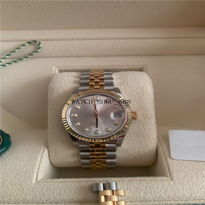 

Brand A brand-new watch Diamond Dot 31mm Yellow Gold Mechanical Automatic women Ladies Wristwatch