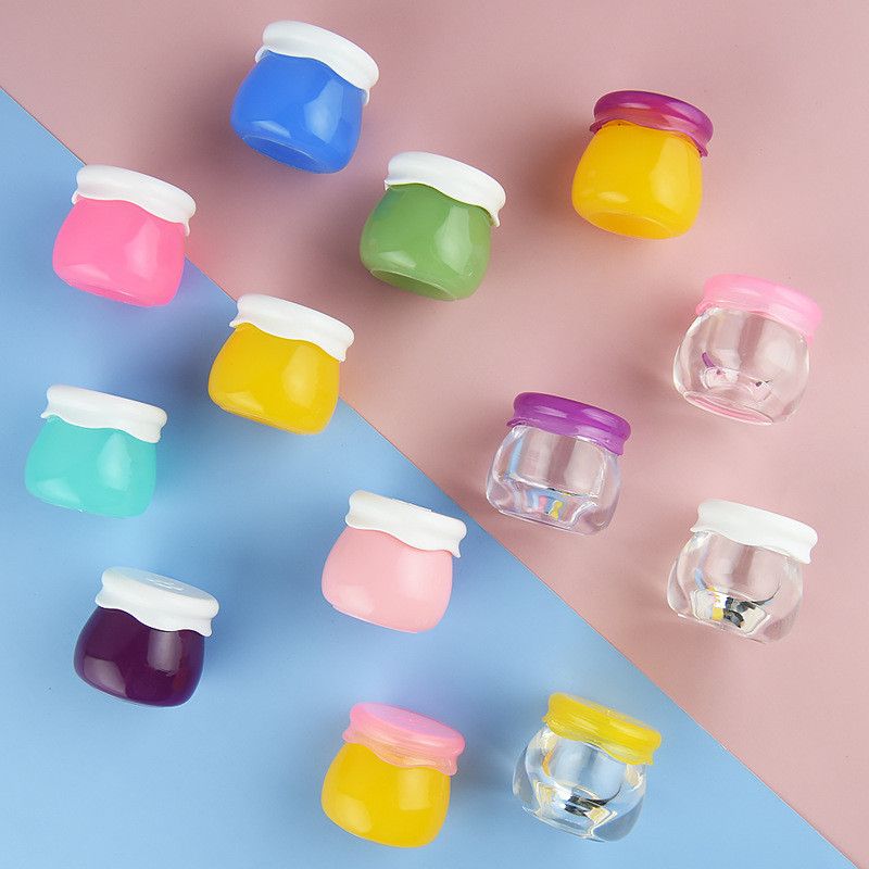 

Acrylic Refillable Compacts Travel Small Cream Bottle Protable Fruit Jam Bottle Cosmetic Container Empty Makeup Bottles