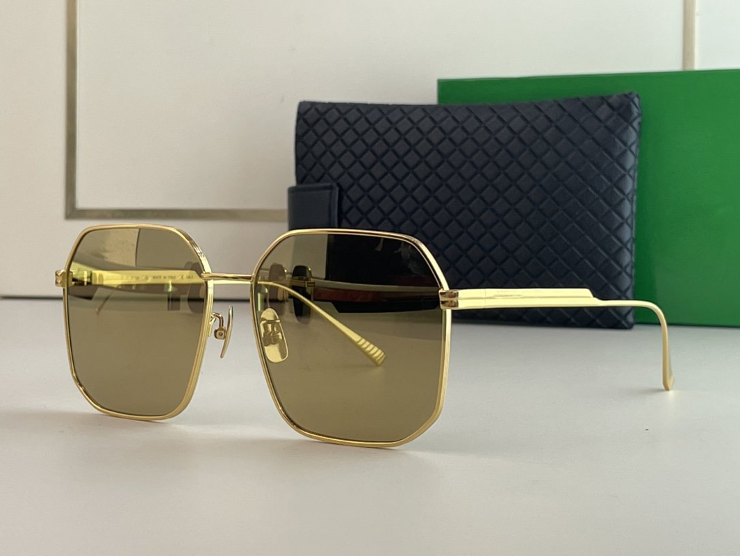

new mens Hexagonal sunglasses womens VENET model BV1108 square metal frame Size58 17 145 business casual dashing driver eyewear li5991288