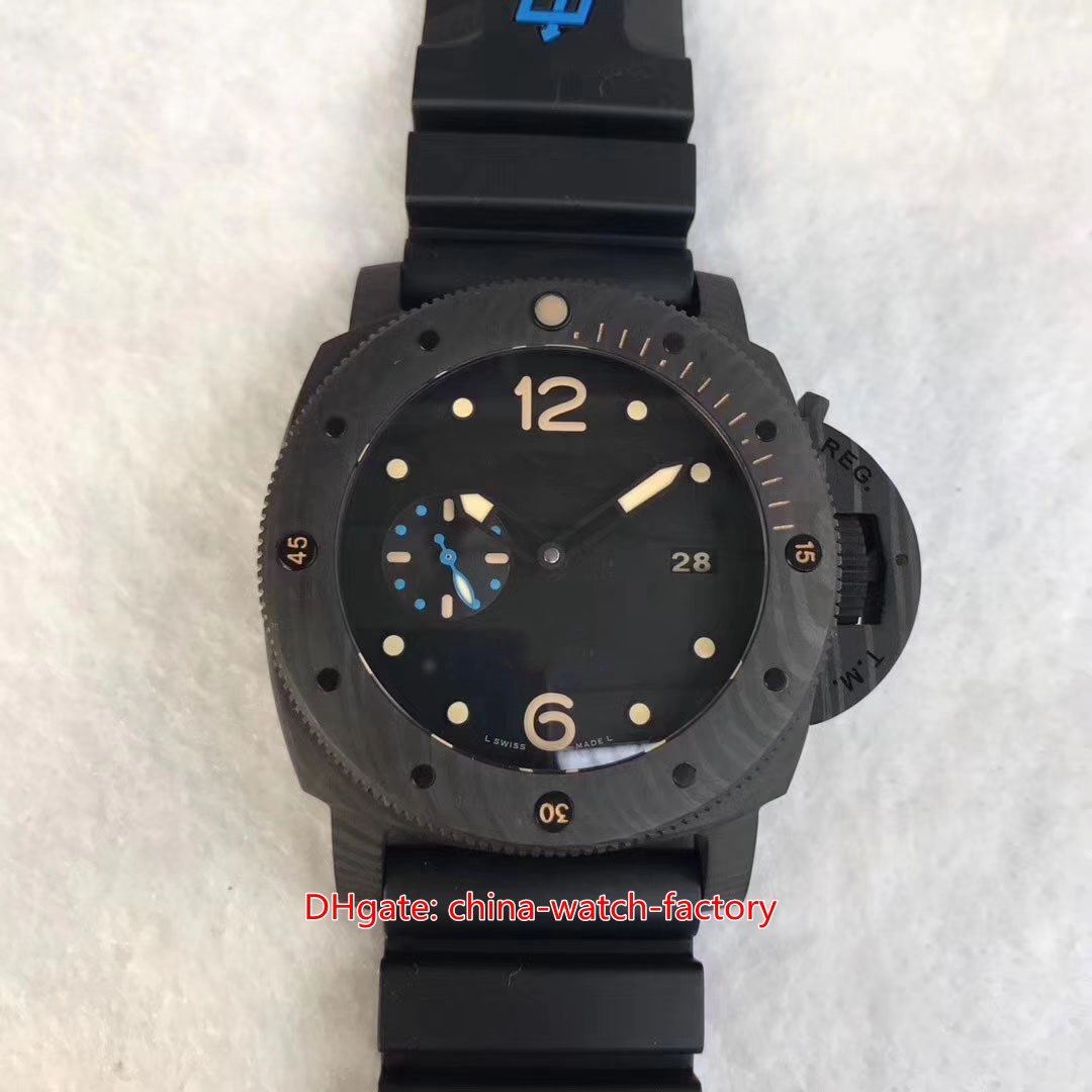 

VSF Maker Mens Watch Super Quality 47mm Submersible PAM616 PAM00616 Carbon Fiber Designer Watches CAL.9000 Movement Mechanical Automatic Men's Wristwatches, No box papers