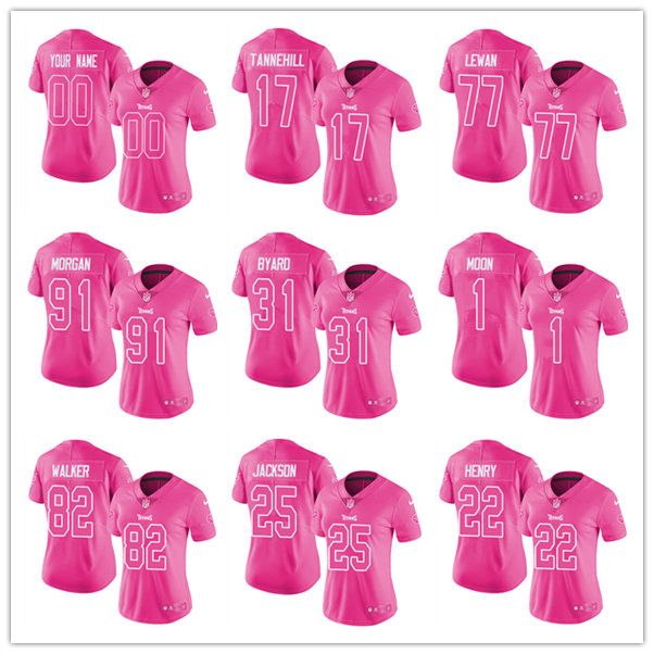 

Jersey Tennessee''Titans''Women Malik Willis Robert Woods Austin Hooper Ryan Tannehill Derrick Henry Pink Rush Fashion