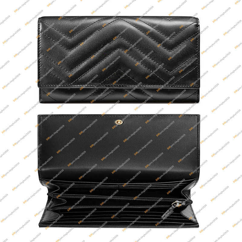 

Ladies Fashion Casual Designer Luxury Embroidery Wallet Coin Purse Key Pouch Credit Card Holder High Quality TOP 5A 443436 Business Card, Black / with dust bag & box