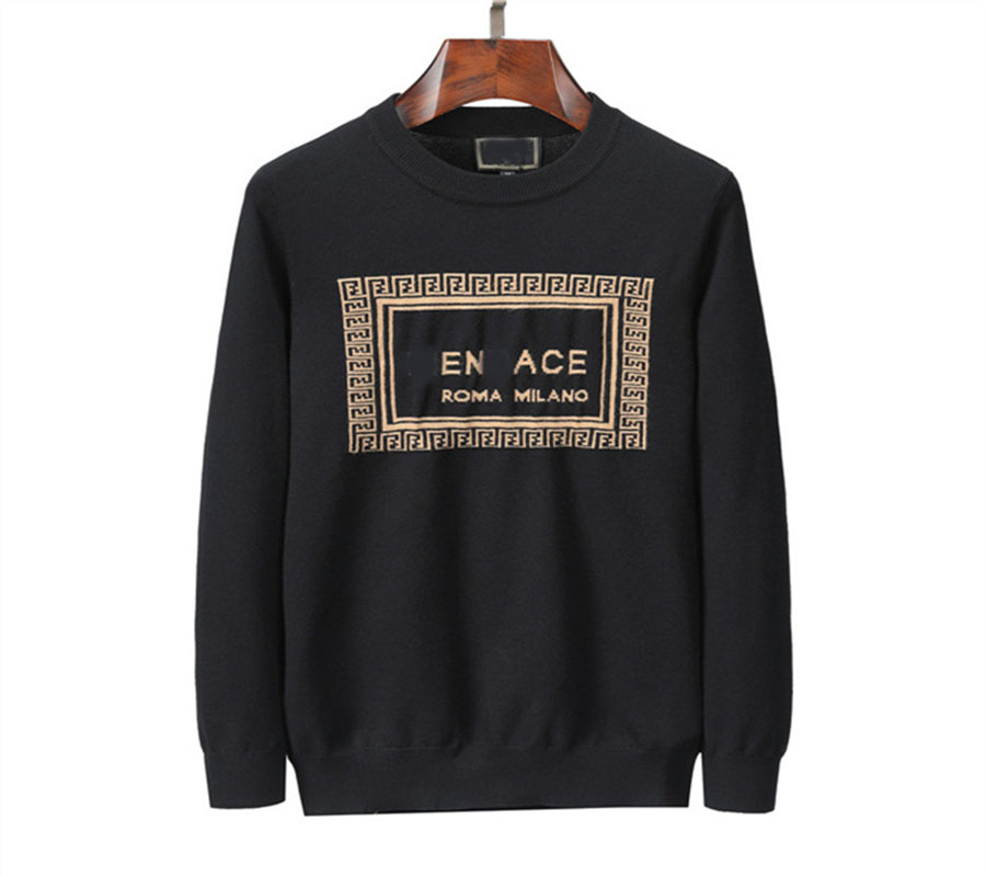 

Men's Sweaters Designer Luxury Wool Knitting Crew Oversized Soft Warm Pullovers Sweater Jumpers Letters Embroidery Mens Womens Couples Autumn Winter Casual Tops.q2, Black