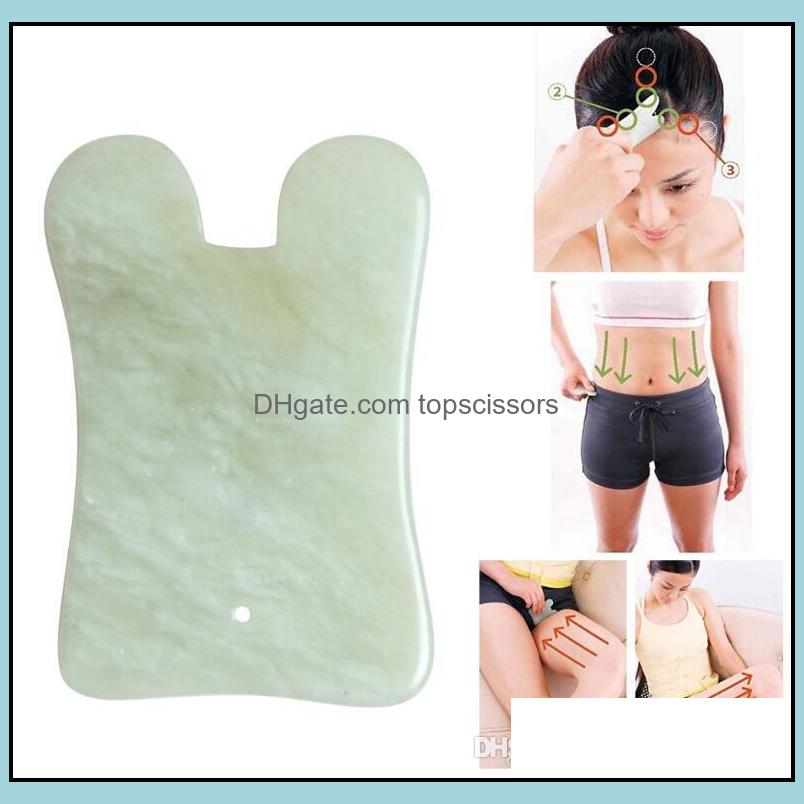 

Massage Stones Rocks Modern Natural Jade Stone Guasha Gua Sha Board Square Shape Mas Hand Masr Relaxation Health Care Beauty Tool Dh7Vv
