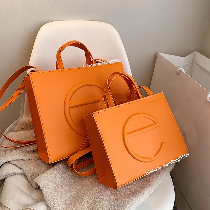 

10 colors tote bag Designer bags Fashion Totes Leather messenger shoulder handbag Women Bags High Capacity Plain Shopping Cross body Large small wholesale 32cm 20cm, Red