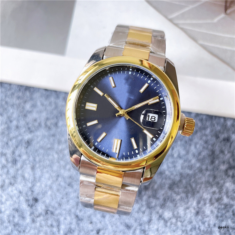 

Mens Designer Blue Watch Ding Scale 3 Needle Fashion Unisex Style Metal Quartz Movement Watch Luxury Sapphire Mirror Stainless Steel Gold Watchband Wristwatches sy, A1
