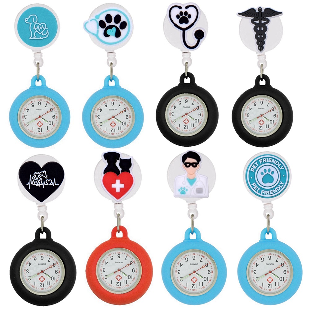 

Card Holders Cats Dogs Animals Veterinarian Pets Hospital Clinic Retractable Badge Reel Nurse Doctor Clips Hang Fob Pocket Watches C Smtwb, As details