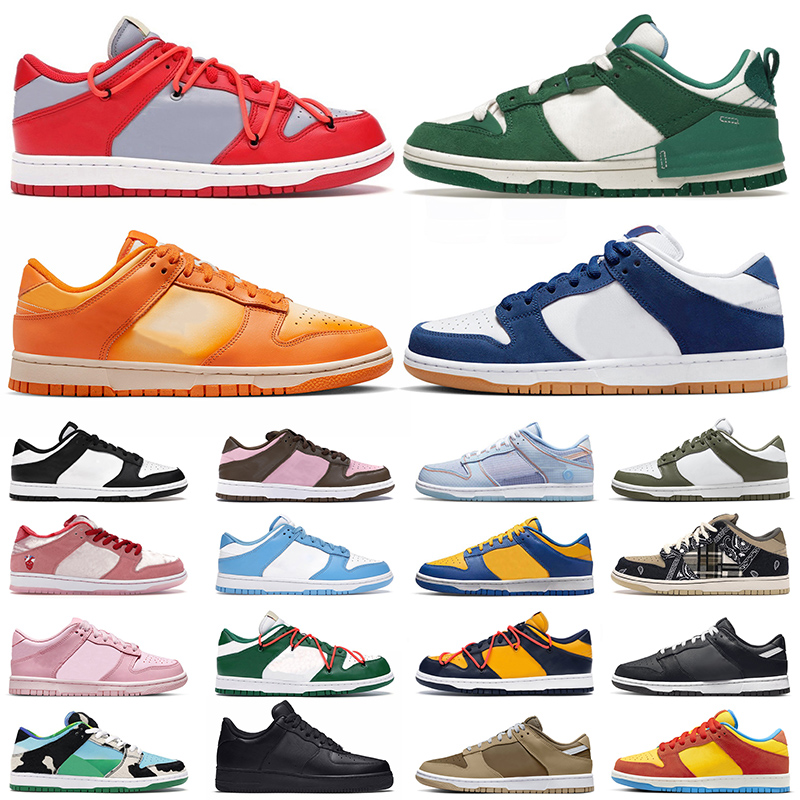 

New Basketball Shoes Low For Men Women Big Size 13 LA Dodgers Bart Simpson 1 One Magma Orange Medium Olive StrangeLove Pink Sports Sneakers Trainers, 36-45 cherry