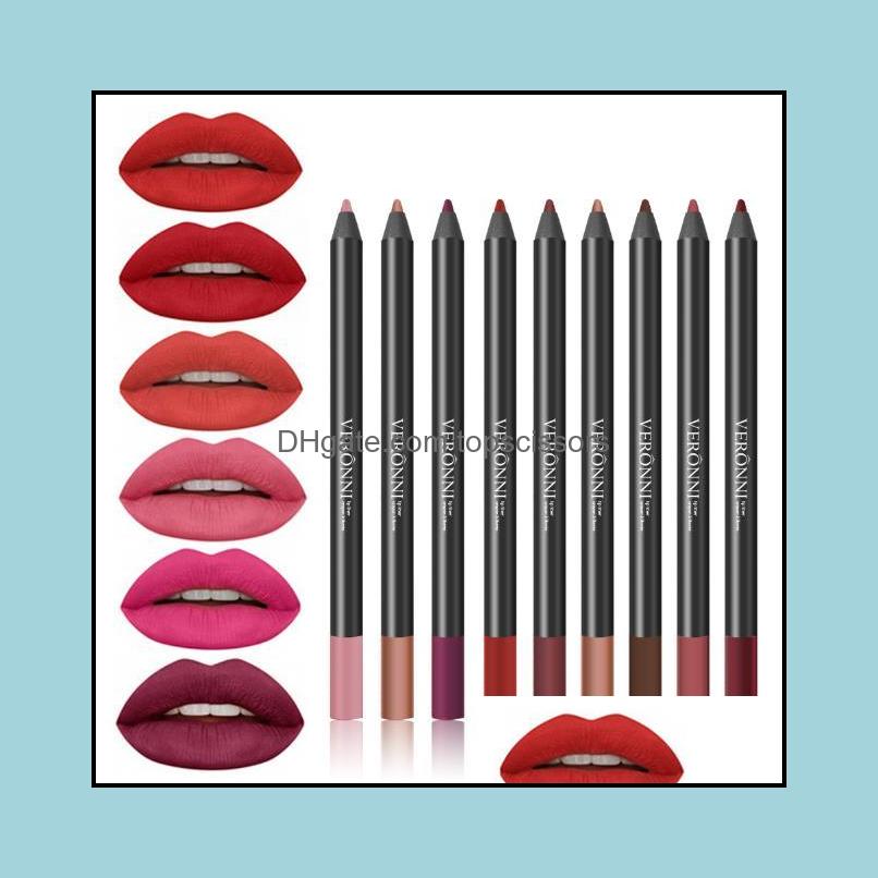 

Lip Pencils Wholesalenew Lipstick Pencil Womens Professional Lipliner Waterproof Lip Liner 9 Colors Makeup Tools Comestic Drop Deliv Dhbtr