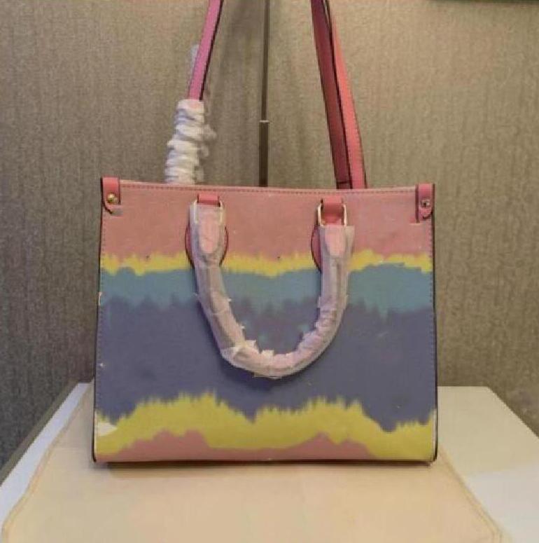 

Hot Onthego luxurys designers bags womens handbags purse flower ladies Casual tote leather shoulder bags female big handbag