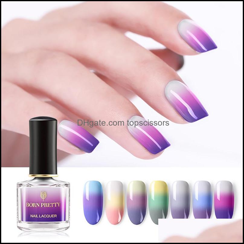 

Nail Polish New 6Pcs/Lot Thermal Nail Polish 6Ml 3 Colors Temperature Color Changing Manicure Varnish Art Design Diy Drop Delivery 2 Dhqvs